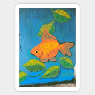 Goldfish Graffiti Art Photography Sticker